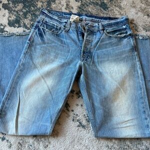 EXPRESS Light Blur Slim Low Rise Boot Jeans